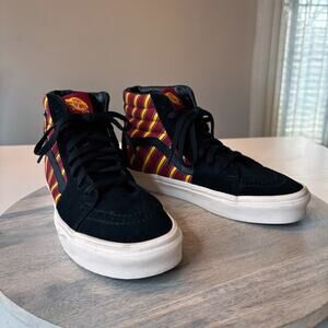 Vans Sk8 Hi Harry Potter Unisex Gryffindor Sneakers Red Gold Women's 8.5 Shoes